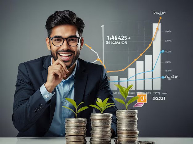 Professional business growth concept