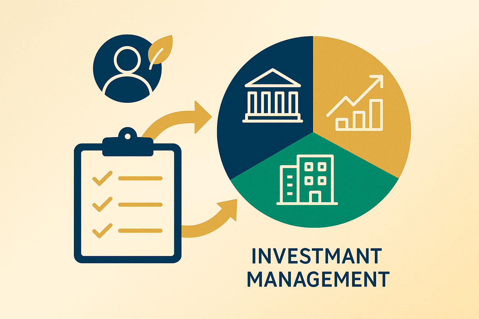 Illustrative graphic of diversified financial portfolio management representing bespoke investment planning for generational wealth
